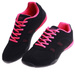 Sznurowane czarno fuksjowe buty sportowe /C1-3 H2 14992 S149/