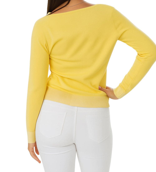Żółta bluzka sweter damski /H2 K20 ub992 S0/