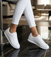 Białe damskie buty sportowe sznurowane sneakersy /E4-3 18664 T107/