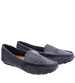 Szare zamszowe półbuty balerinki lordsy /F6-2 15629 T187/