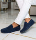 Zamszowe buty męskie wsuwane mokasyny /F2-2 16629 S398/