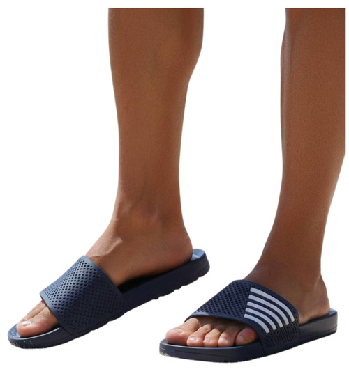 Granatowe wodoodporne klapki męskie plażowe /G4-1 18371 T188/