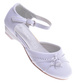 Białe komunijne balerinki buty dziewczęce /E6-2 11385 T199/