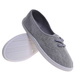 Wiązane damskie tenisówki szare /E8-1 18095 S098/