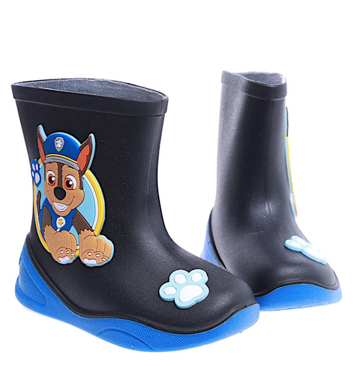 Dziecięce granatowe kalosze z pieskami /D7-1 14784 T246/