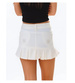 Spódniczka krótka mini z jeansu plisowana Biała/H2 UB995 U0/