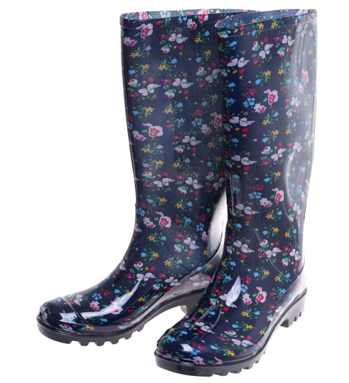 Kalosze damskie z wysoką cholewką /D1-1 18267 T345/