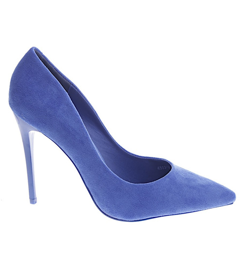 Przepiękne niebieskie czółenka szpilki /F5-3 13154 S695/