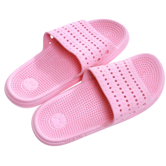 Różowe ażurowe klapki fakirki na basen /C7-1 17293 S185/