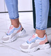 Damskie sneakersy na platformie Pink /G5-3 10623 S498/