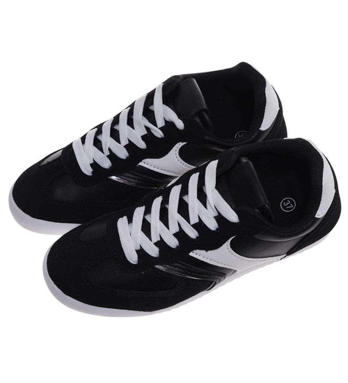 Czarne buty sportowe damskie /E8-2 18803 W233/