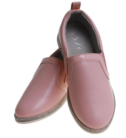 Różowe półbuty dziewczęce  /E5-2 11276 S192/