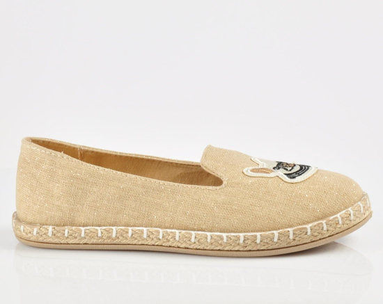 Dziecięce trampki z misiem Beżowe /B2-2 3657 S016/