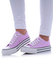Fioletowe trampki damskie na platformie /A10-3 17464 G230/