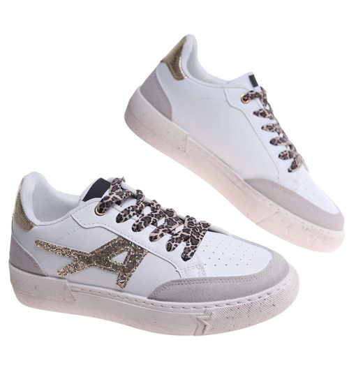 Trampki damskie sznurowane białe /J6-2 H2 18476 W16-6/