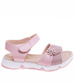 Różowe sandałki dziewczęce z rzepami /E5-2 16384 T286/