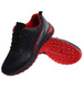 Sznurowane męskie czarno czerwone buty sportowe /F6-3 18094 T286/