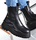 Botki damskie buty na jesień Czarne /G8-2 9620 S987/