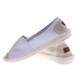 Materiałowe białe półbuty espadryle /E6-2 18724 T283/