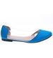 Transparentne niebieskie balerinki /e2-2 15848 T190/