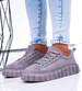 Szare trampki creepersy na platformie /C5-3 16658 S230/