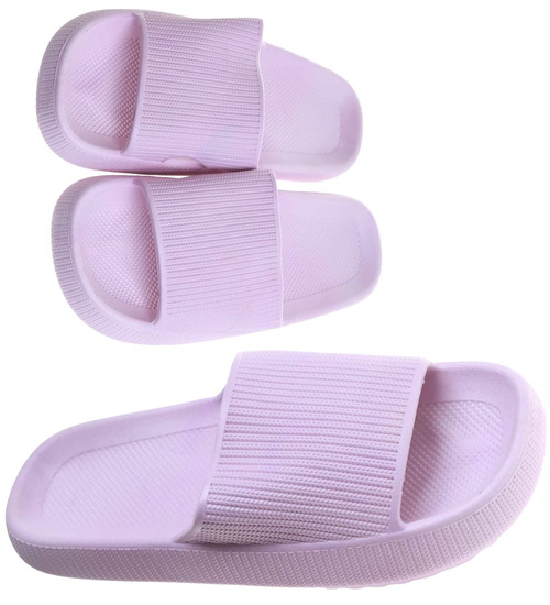 Fioletowe wodoodporne klapki plażowe /G13-1 17727 G089/