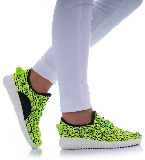 Dziewczęce zielone buty sportowe /C2-2 17497 T192/