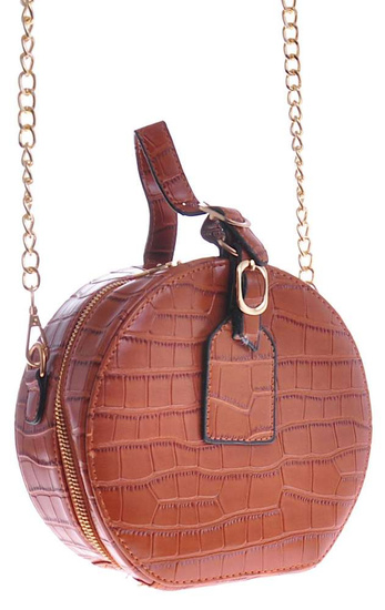 Mała torebka usztywniana Coffee /H2-K47 TB148 S169/