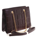Brązowa torebka kuferek z łańcuszkiem i paskiem /H2 K28 TB672 G195/