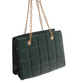 Zielona torebka kuferek z łańcuszkiem i paskiem /H2 K1 TB677 G195/