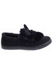 Wsuwane czarne zamszowe trampki z uszami slip on /E1-2 15624 T037/