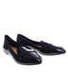 Czarne baleriny damskie lakierowane /C1-2 13415 T191/