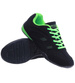 Zamszowe czarno zielone buty sportowe /A8-3 14732 S242/