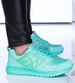 Sznurowane miętowe sportowe buty damskie /D5-3 15135 T380/