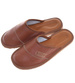 Skórzane kryte klapki domowe Chief brązowe /A2-1 18642 S290/