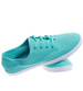 Szmaciane miętowe tenisówki damskie- nadwymiar /B2-1 14266 S044/