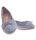 Koronkowe balerinki damskie Szare /D6-2 10504 S193/