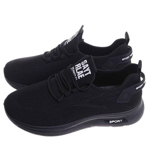Czarne męskie buty sportowe /B2-2 17753 GF285/