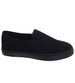 Czarne wsuwane męskie trampki slip on z tkaniny /A1-2 18148 T285/