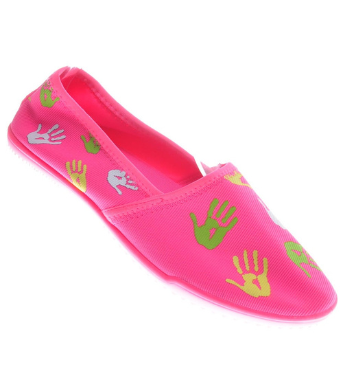 Elastyczne damskie tenisówki Różowe /F4-2 11545 T009/