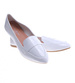 Białe baleriny damskie lakierowane /F3-2 13418 T191/