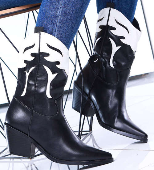 Czarne botki kowbojki Seastar /G11-3 15367 T197/ Czarne botki kowbojki Seastar /G11-3 15367 T197/