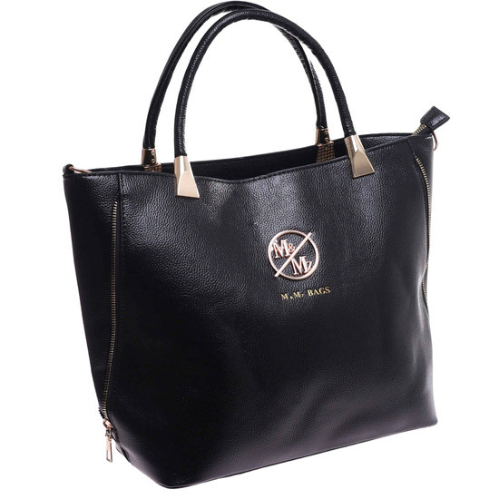 Duża czarnq torebka damska /H TB649 S483/