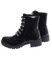 Czarne lśniące botki workery /F3-2 18386 W484/