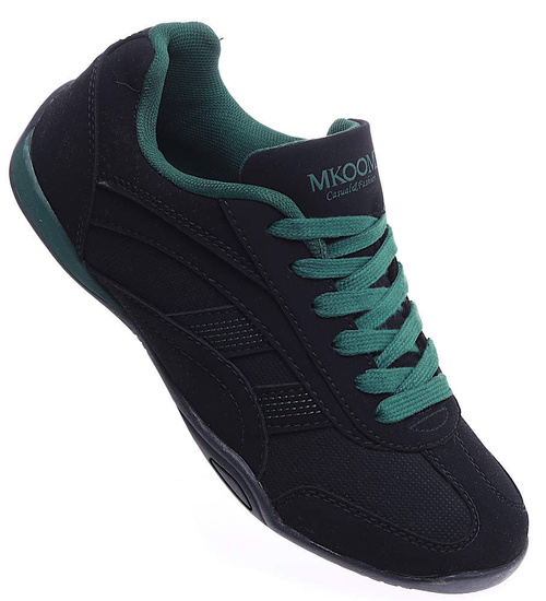 Lekkie czarne buty sportowe /D8-1 14735 S341/