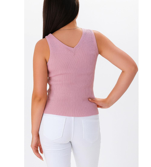 Koszulka bezrękawnik Różowa /H2 K45 ub984 S0/