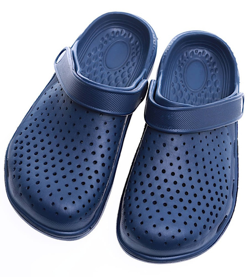 Kryte granatowe klapki na basen /C3-1 15522 S192/