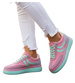 Różowe wiązane sneakersy buty sportowe /B1-2 17888 T688