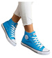 Wysokie niebieskie trampki damskie /F2-1 11089 T100/