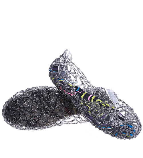 Wodoodporne balerinki meliski Czarne /H2 14576 T890/